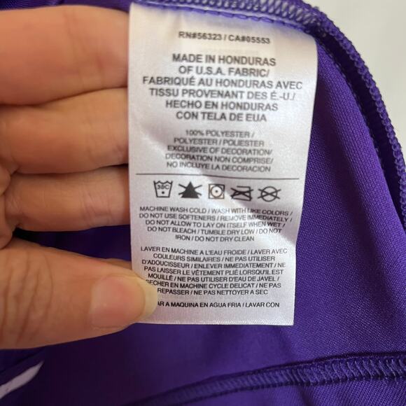 Nike Team Mens Practice Jersey Size Small No Team No Name Purple White Stripes - Picture 10 of 11